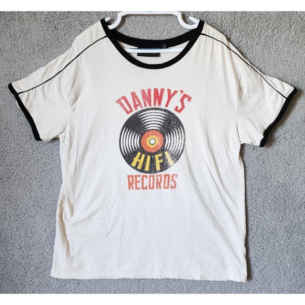 No Boundaries Danny's Hi Fi‎ Records Retro Graphic T Shirt Size XL Cotton